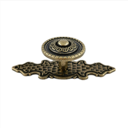 Russia Market Classic Brass Zinc Casting Cabinet Antique Drawer Pull Handle Wholesale