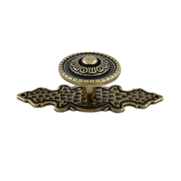 Russia Market Classic Brass Zinc Casting Cabinet Antique Drawer Pull Handle Wholesale