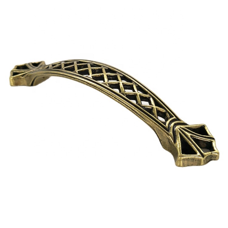 Iran Market China Modern Zinc Alloy Antique Furniture Handle , Furniture Hardware Handle Cabinet Pull