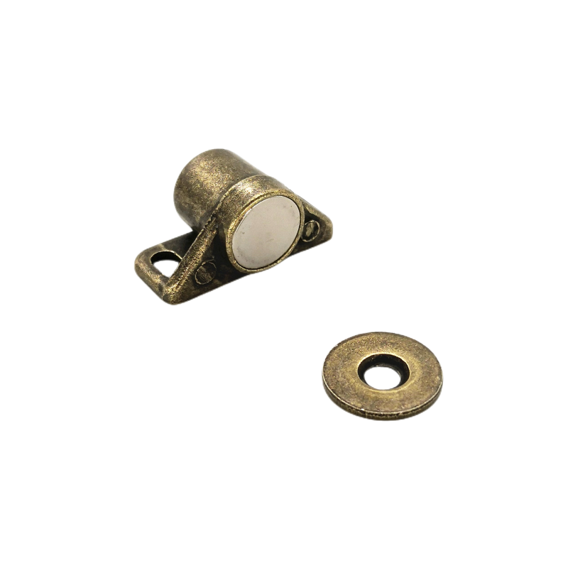 Wardrobe Cabinet Closet Door Stoppers Zinc Antique Solid Wood Furniture Door Stopper Strong Magnetic Furniture Door Stop