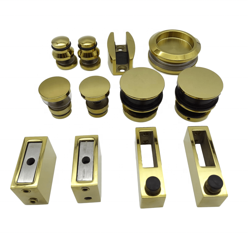 Sliding Door Rollers Wheels Steel Two Glass And Slide Gate Rubber Soft Closing Hanging Hardware Set With Track Roller Wheel