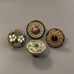 Decorative Ceramic Door Knobs Cabinet Drawer Knobs and Pulls Furniture Handles
