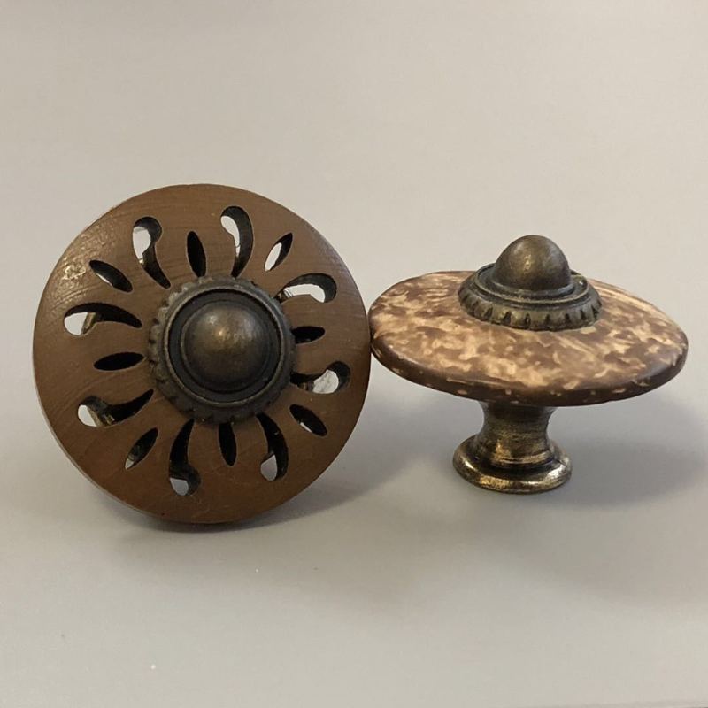 Wardrobe Door Wooden Handle Dresser Furniture Drawer Cabinet Wood Pull Knobs