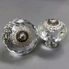 Furniture Drawer Shell Door Crystal Artistic Knob Pull Cabinet Handles Drawer Kitchen Cabinet Handle