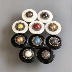 Modern Design Hardware Supplies Euro Furniture Cabinet Drawer Brass shell knob Handle And Knob