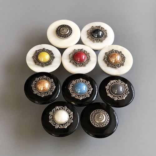 Modern Design Hardware Supplies Euro Furniture Cabinet Drawer Brass shell knob Handle And Knob