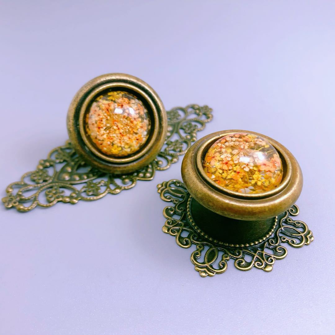 Modern Design Hardware Supplies Euro Furniture Cabinet Drawer Brass shell knob Handle And Knob