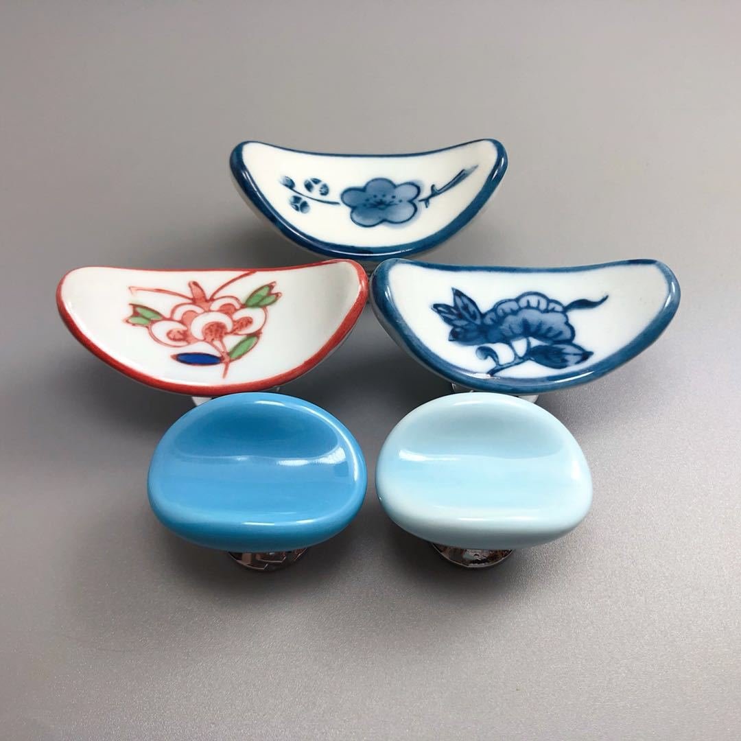 Decorative Ceramic Door Knobs Cabinet Drawer Knobs and Pulls Furniture Handles