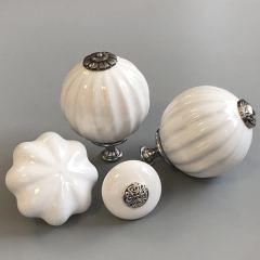 Decorative Ceramic Door Knobs Cabinet Drawer Knobs and Pulls Furniture Handles
