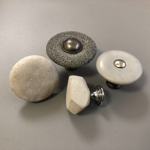 Wholesale Decorative Drawer Cabinet Furniture Hardware Quartz Handle Natural Stone Pull Knob