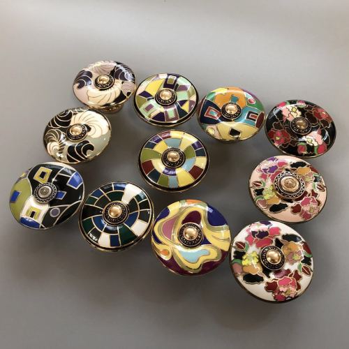 Colourful Natural Knob Cabinet Handle Round Furniture Kitchen Handles Bed Knobs