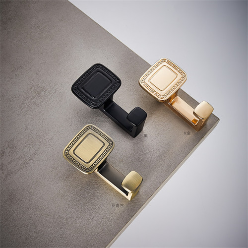 Furniture hardware Coat Hanger Bathroom Clothes Display Towel coat hooks Metal Wall Shower Hook For Hanging