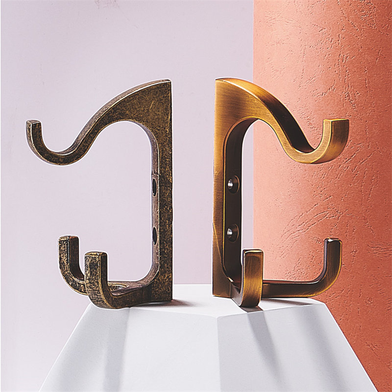 Decorative Hanging Hook Wall Mounted Clothes Hanger Coat Hook Rail Coat Rack Zinc Alloy Clothe Wall Hook