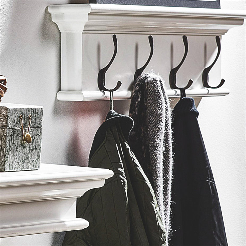 Decorative Hanging Hook Wall Mounted Clothes Hanger Coat Hook Rail Coat Rack Zinc Alloy Clothe Wall Hook