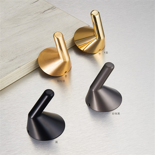 Furniture hardware Coat Hanger Bathroom Clothes Display Towel coat hooks Metal Wall Shower Hook For Hanging