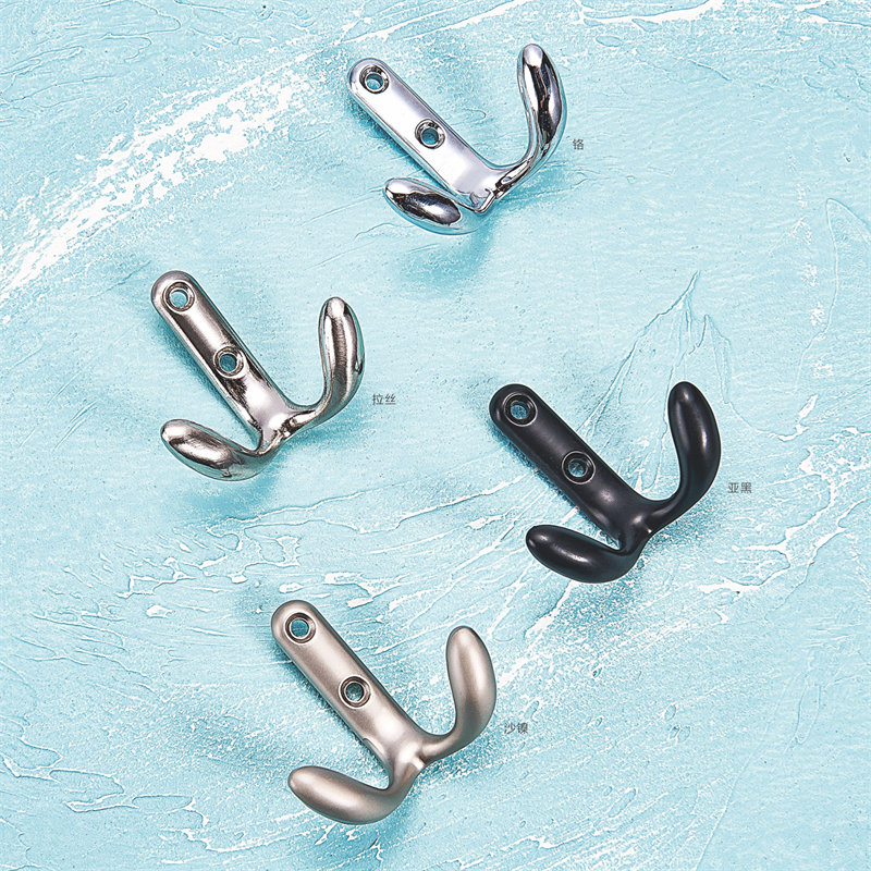 Decorative Hanging Hook Wall Mounted Clothes Hanger Coat Hook Rail Coat Rack Zinc Alloy Clothe Wall Hook