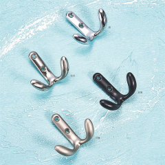 Decorative Hanging Hook Wall Mounted Clothes Hanger Coat Hook Rail Coat Rack Zinc Alloy Clothe Wall Hook