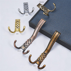 Milan Oil Rubbed Bronze Double Robe Coat Hooks Wall Wire Rack Wall Mount Coat Hook