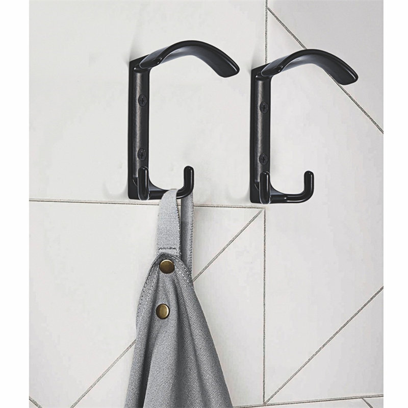 Decorative Hanging Hook Wall Mounted Clothes Hanger Coat Hook Rail Coat Rack Zinc Alloy Clothe Wall Hook