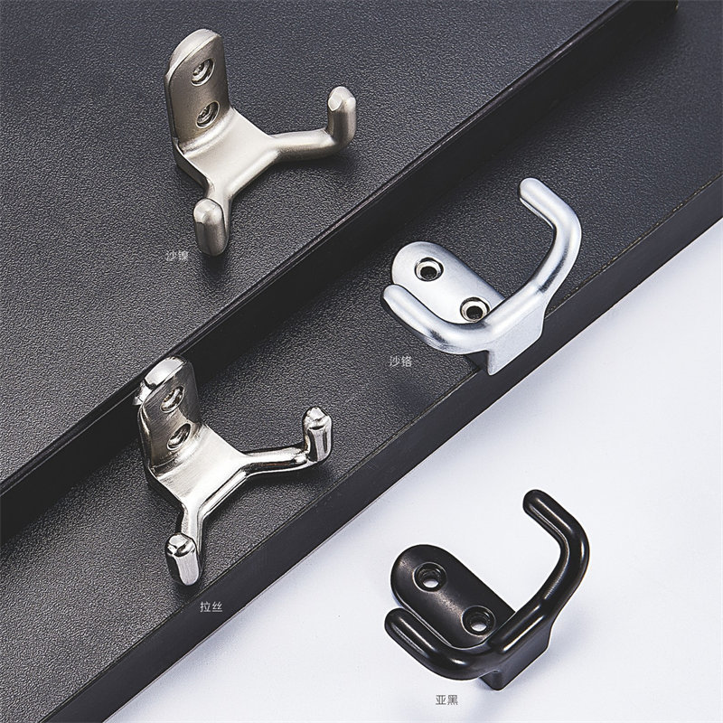 Decorative Hanging Hook Wall Mounted Clothes Hanger Coat Hook Rail Coat Rack Zinc Alloy Clothe Wall Hook