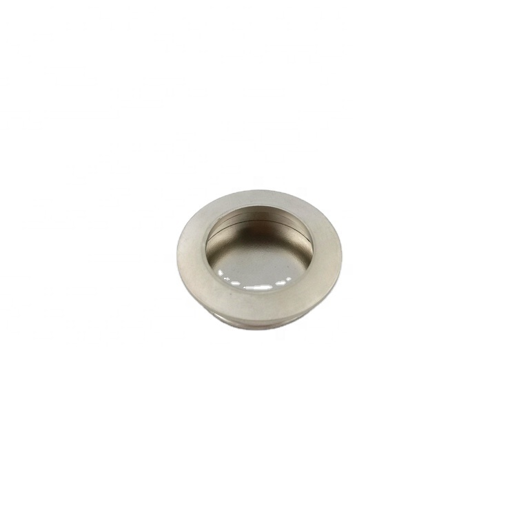 Recessed Furniture Hardware Zinc Concealed Hidden Flush Pull Cabinet Handle