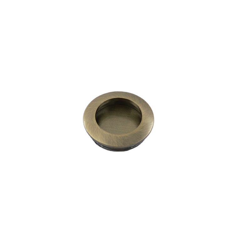Recessed Furniture Hardware Zinc Concealed Hidden Flush Pull Cabinet Handle
