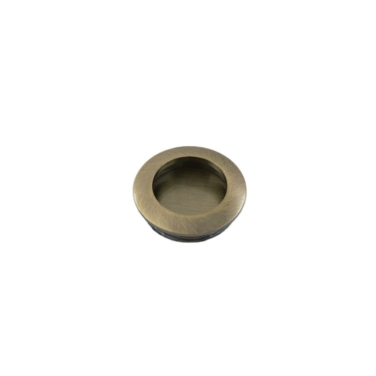 Recessed Furniture Hardware Zinc Concealed Hidden Flush Pull Cabinet Handle