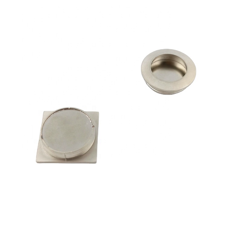 Recessed Furniture Hardware Zinc Concealed Hidden Flush Pull Cabinet Handle