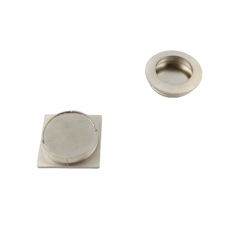 Recessed Furniture Hardware Zinc Concealed Hidden Flush Pull Cabinet Handle