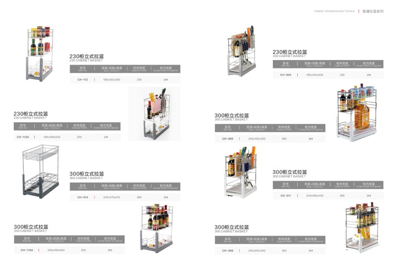 Kitchen Cabinet Drawer Basket Series