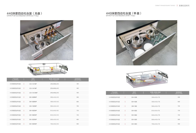 Kitchen Cabinet Drawer Basket Series