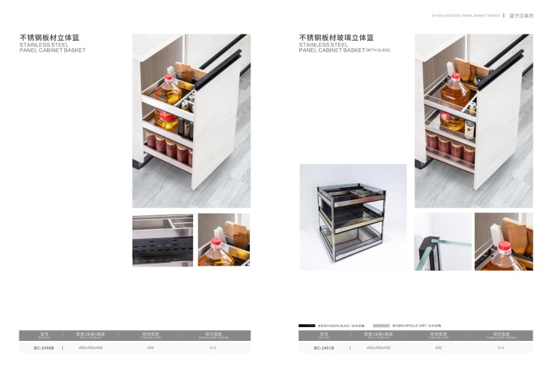 Kitchen Stainless Steel Panel Basket Series