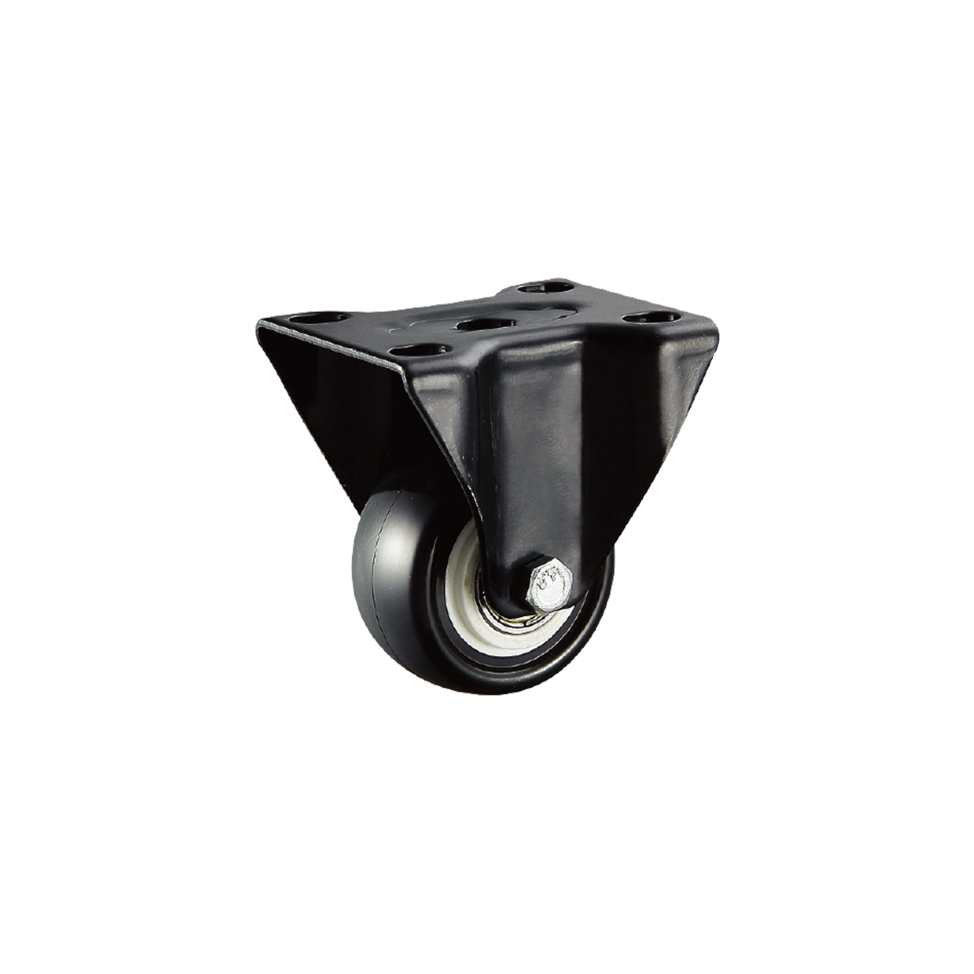 PVC Caster With Double Bearings Without Brake 1.5/2/2.5 Inch Industrial Medical Workbench Heavy Duty Casters Wheels With Brake