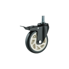 Customization Color Rotate Caster Wheel 75/100/125 PVC Caster Wheel Supplier Black Electrohporesis For Machinery And Equipment