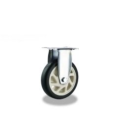 Swivel Caster Wheel 75/100/125mm PVC Caster Medium Duty Wheel Rigid Model For Machinery And Equipment