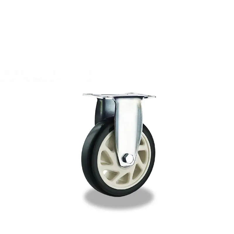 Swivel Caster Wheel 75/100/125mm PVC Caster Medium Duty Wheel Rigid Model For Machinery And Equipment