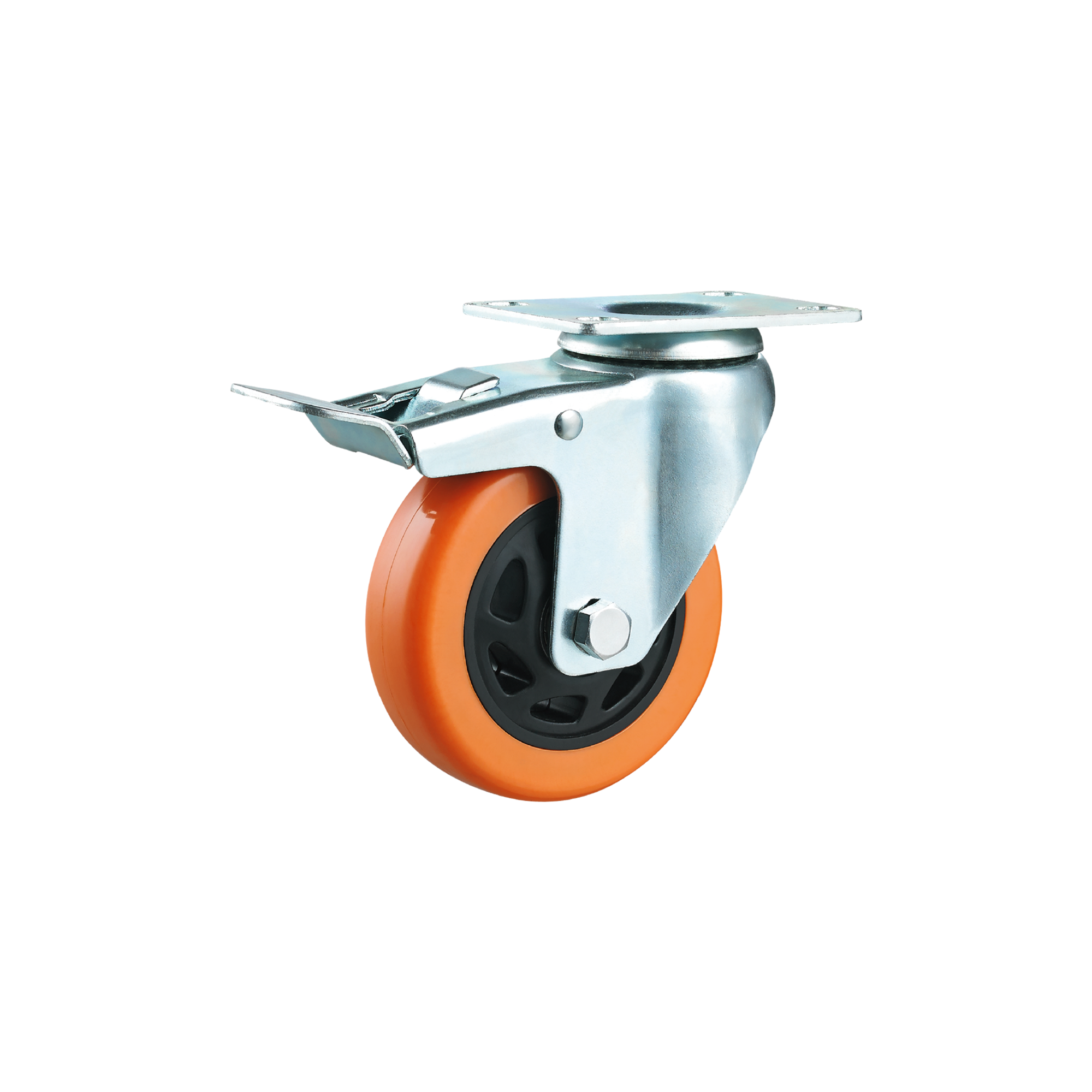 Medium Duty Caster Manufacturer PVC Caster Wheel 3/4/5 Inch Zinc-plated Customized For Machine And Equipment