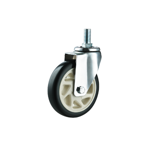 Swivel Caster Wheel 75/100/125mm PVC Caster Medium Duty Wheel Rigid Model For Machinery And Equipment