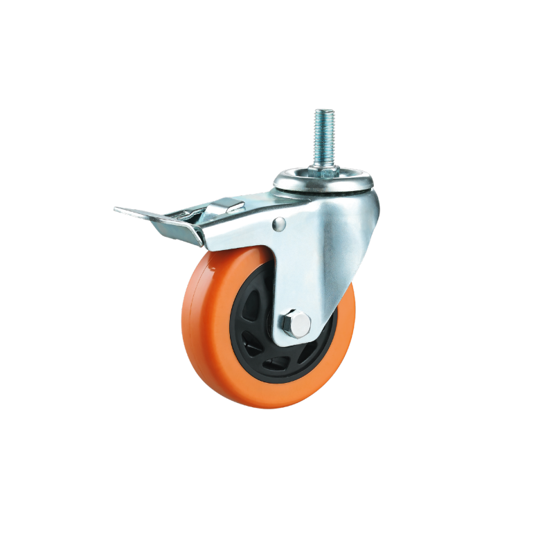 Medium Duty Caster Manufacturer PVC Caster Wheel 3/4/5 Inch Zinc-plated Customized For Machine And Equipment