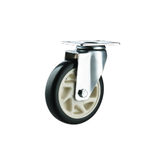 Swivel Caster Wheel 75/100/125mm PVC Caster Medium Duty Wheel Rigid Model For Machinery And Equipment