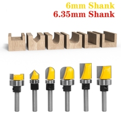 Flush Trim Router Bit With Bearing For Wood Tungsten Carbide Milling Cutter For Wood Woodworking Tools