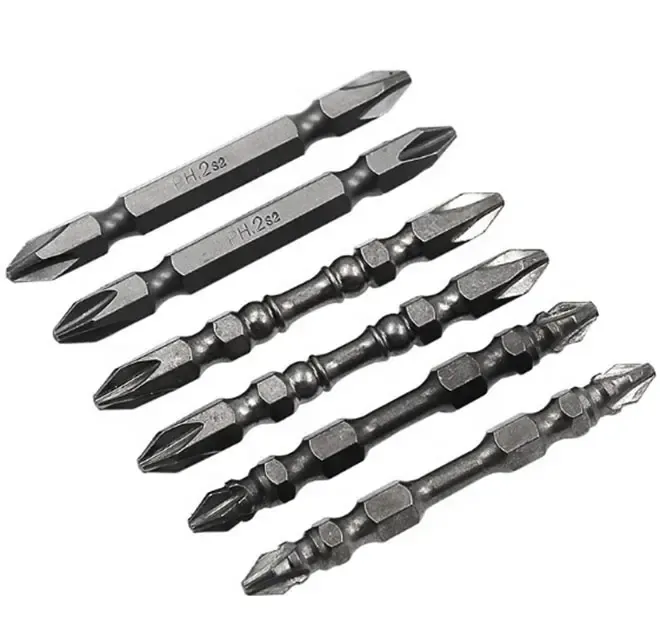 Professional Double Single Head Screwdriver Bit High Magnetic PH2 Bit S2 PZ2 Hex Screw Driver Bit With Stong Magnetic