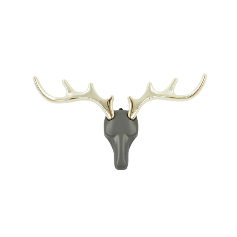 Animal Deer Hat Hanger Natural Minimalist Design Decorative Hook Wall Mounted Coat Hook
