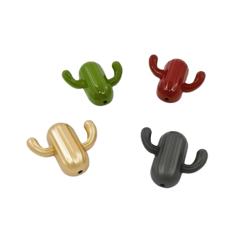 Colorful Hat Hanger Natural Minimalist Design Decorative Hook Wall Mounted Cute Cactus Coat Hook