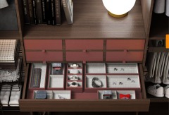 Multi-Function Wardrobe Leather Classification Box Drawer Sorting Box with Soft Close Function High-end Jewelry Boxes