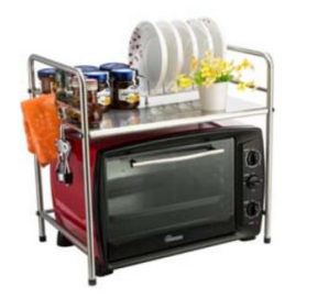China Supplier Milan Stainless Steel Kitchen Rack Holder Microwave Oven Rack