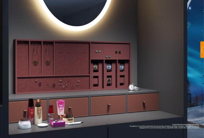 Simple Clothes Wardrobe For Bedroom Dressing Room Walk-in Red Closets OEM Design Luxury Functional Hardware