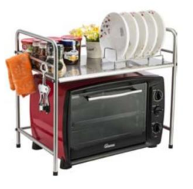 China Supplier Milan Stainless Steel Kitchen Rack Holder Microwave Oven Rack