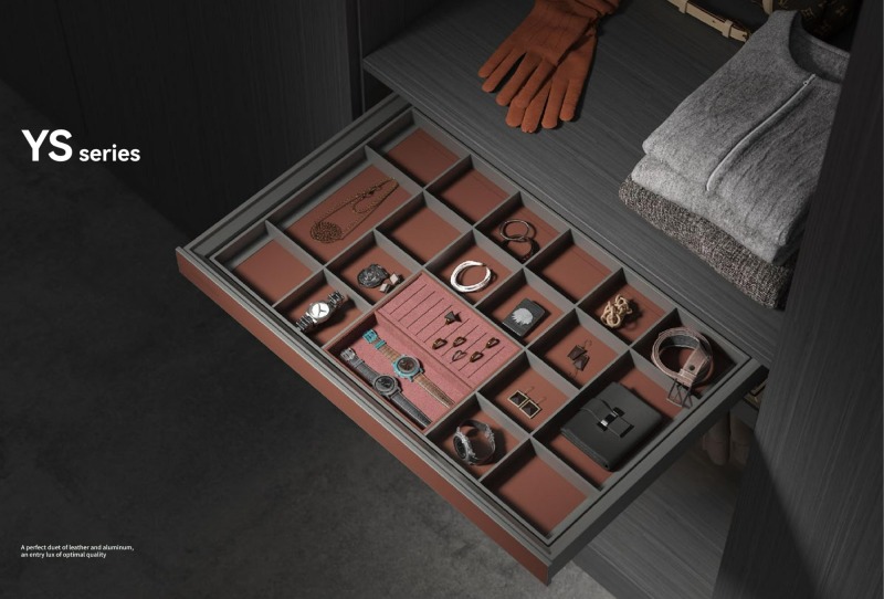 Simple Clothes Wardrobe For Bedroom Dressing Room Walk-in Red Closets OEM Design Luxury Functional Hardware