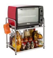 China Supplier Milan Stainless Steel Kitchen Rack Holder Microwave Oven Rack